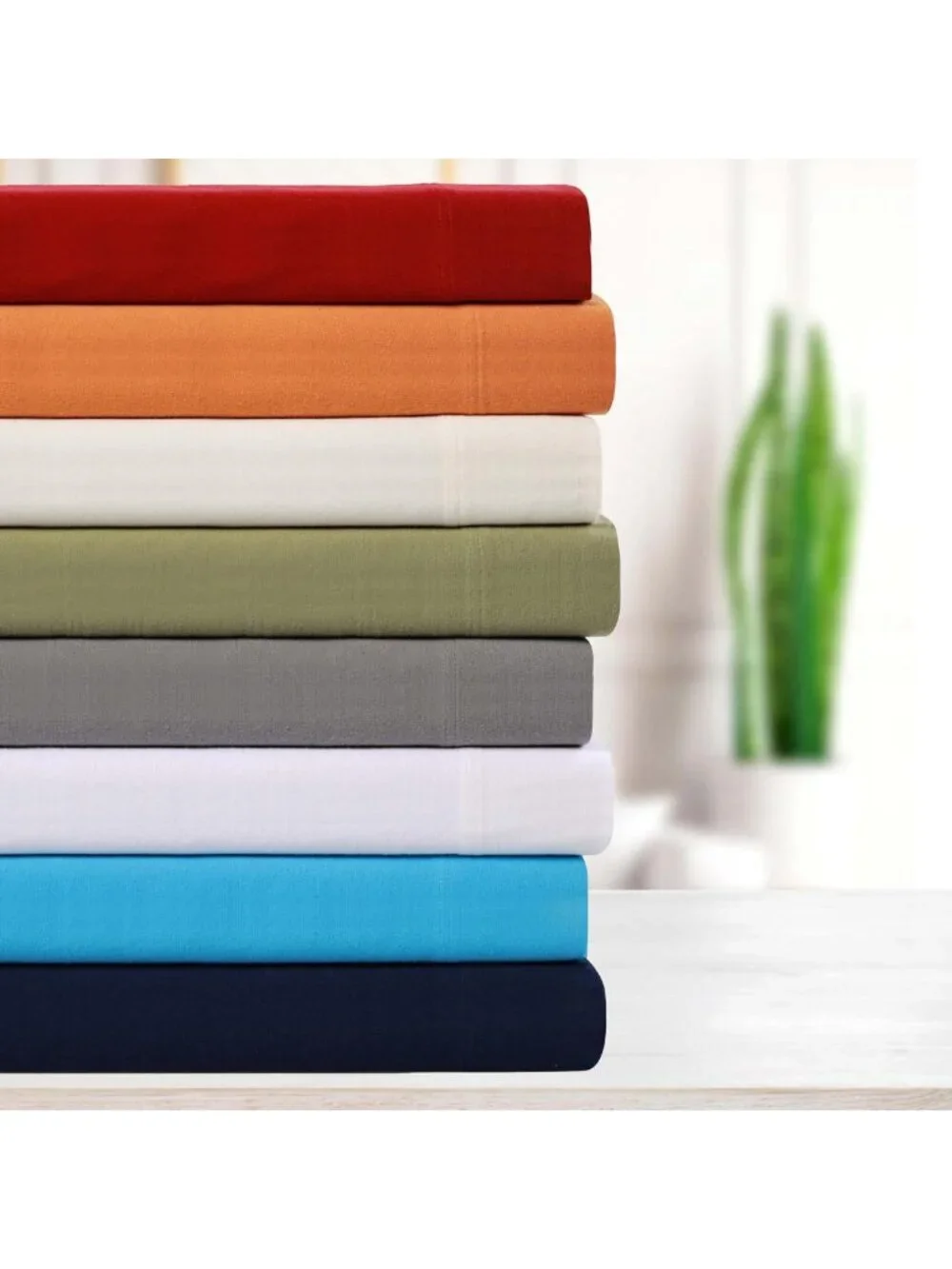 Cozy Flannel Cotton Sheet Set, Warm Bedding, Deep Pocket Fitted, 2 Pillowcases